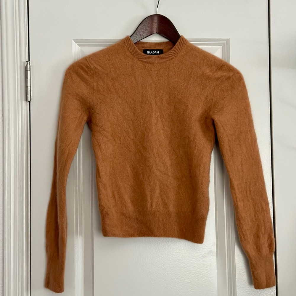 Small Naadam 100% cashmere sweater (warm orange)